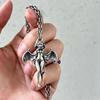 Devil's Overture: Cartoon Succubus Bat Girl Necklace - Dark Punk Street Style Essential