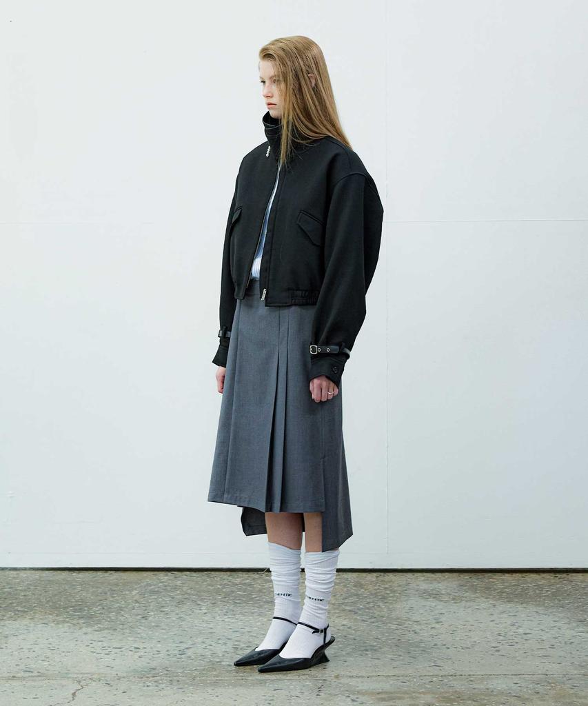 Yusentig Asymmetrical Solid Skirt Aw4As66112