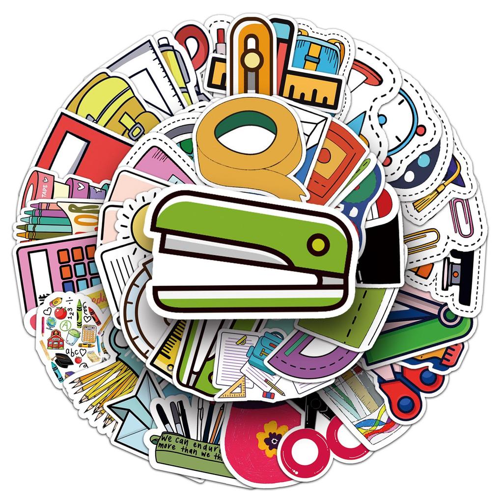 Cartoon DIY Sticker Set: 100 Sheets for Suitcase, Phone, Fridge, Guitar, Car & More