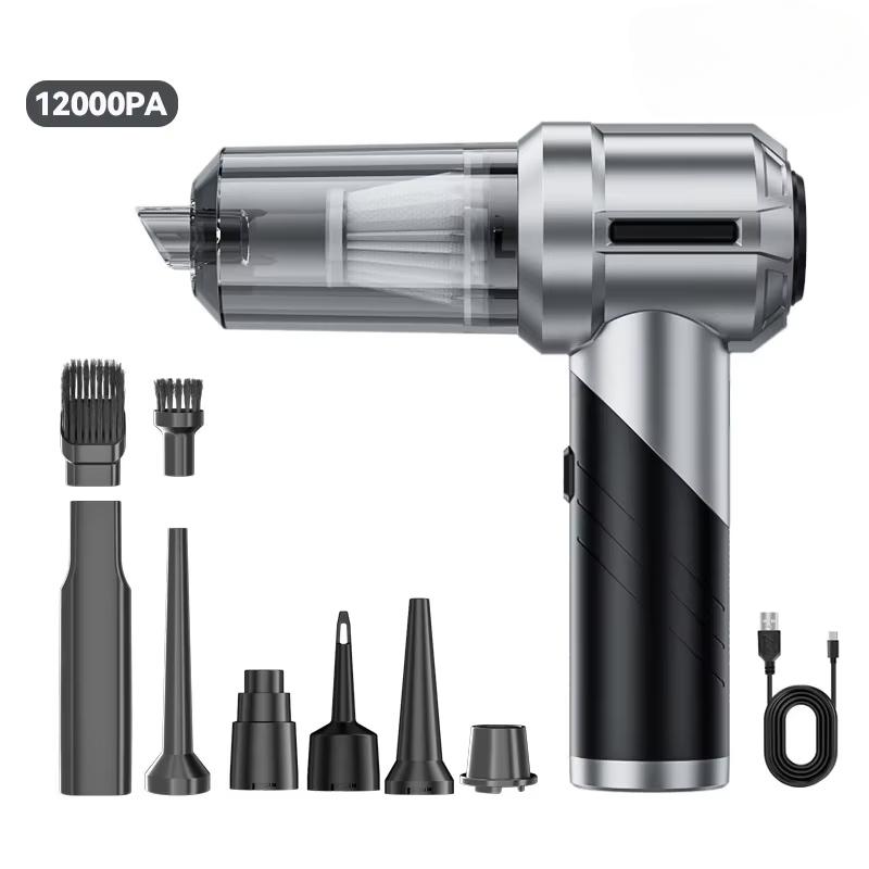 New 15000PA Mini Car Vacuum Cleaner 4 In 1 Powerful Cleaning Machine Strong Suction Handheld Car Wireless Portable Home Appliance