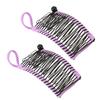 2pcs Banana Hair Clips Fashionable Stretchy Vintage Clincher Comb Tool for Women Thick Wavy Curly Hair