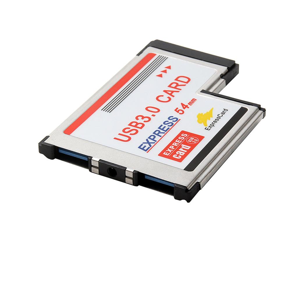 54mm Express Card Expresscard To 2 Ports USB 3.0 Adapter For Laptop NEC Chipest