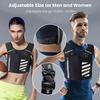 Running Vest for Women Men, Adjustable Waistband Running Hydration Vest with 500ml Hydration Bottle ,Breathable Reflective Running Vest for Trail