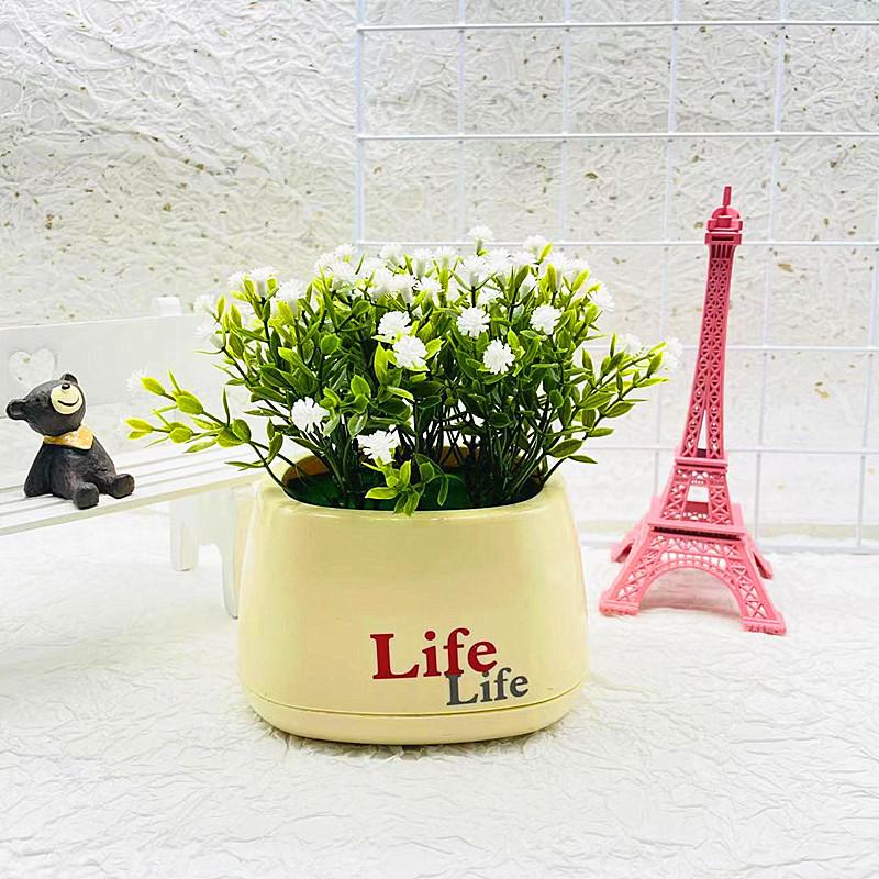 Simulated Chrysanthemum Hydrangea Calla Artificial Flowers Potted Green Plants