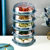 Crisper Box Stackable Food Storage Container Keep Food Freshness Plate Cover Reusable Insect Dust Protection Dish Cover