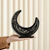 Curved Moon Metal Snacks Platter Dishwasher Safe Surfaces Ornamental Kitchenwares For Candy Appetizers Home Decoration
