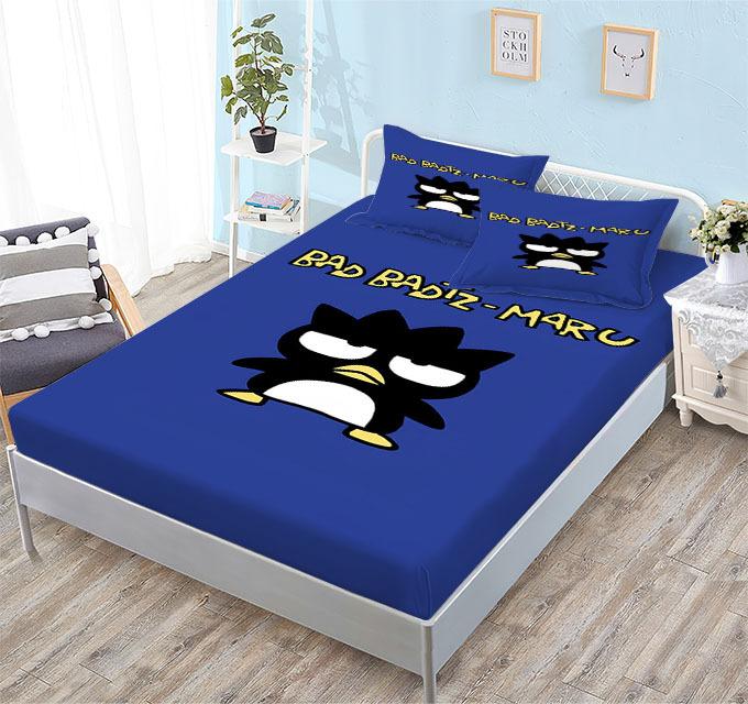 Grinding Mattress All-Inclusive 3D Digital Printing Cartoon Cute Cool Penguin Series Mattress Set