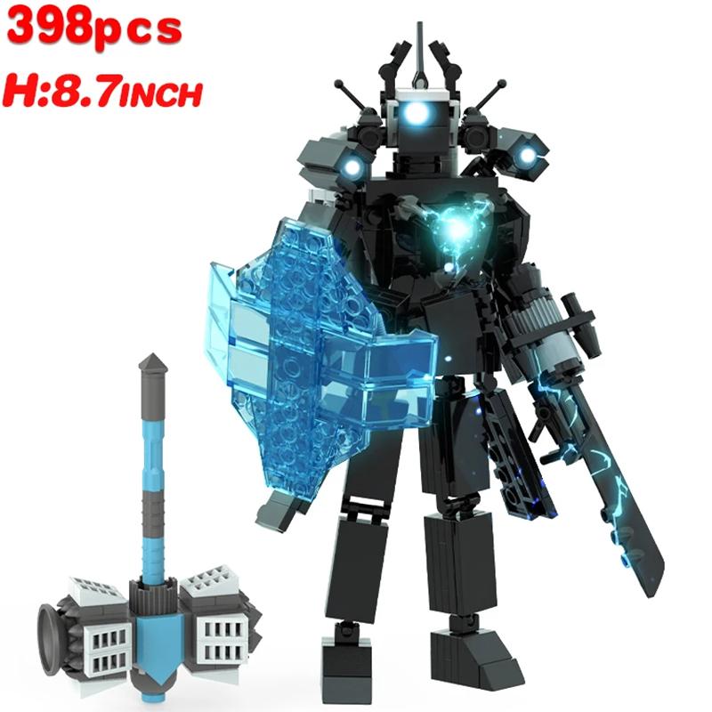 Skibidi Toilet Titan TV Man Speakerman Horror Game Bosses Camara Building Block Cartoon Doll Model Kids Birthday Halloween Gift