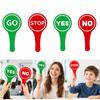 Double-Sided YES/NO Answer Paddle Quick Feedback Feedback Signal Cards Response Paddle