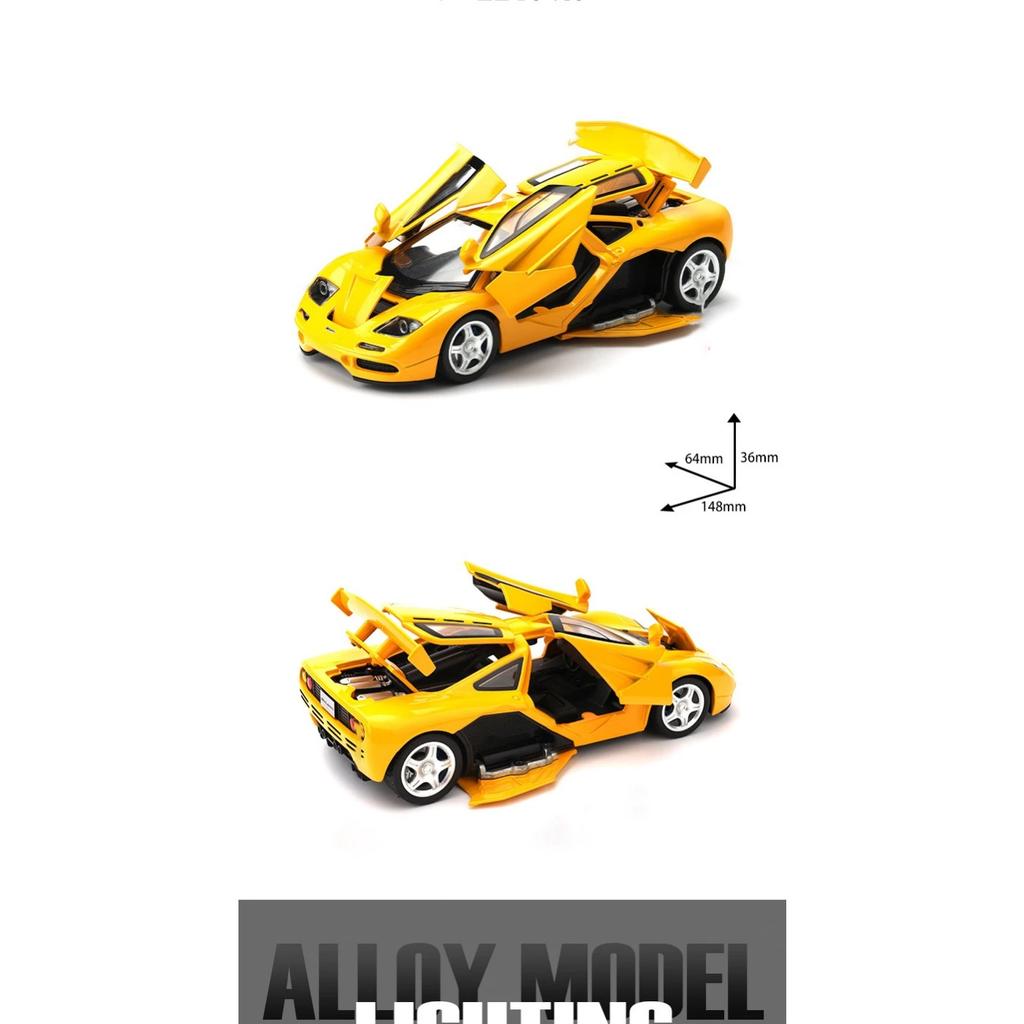 1/32 McLaren 1993 F1 Alloy Miniature Car Model Diecast Metal Scale Model Car Sound and Light Children Toy Car Vehicles Gifts