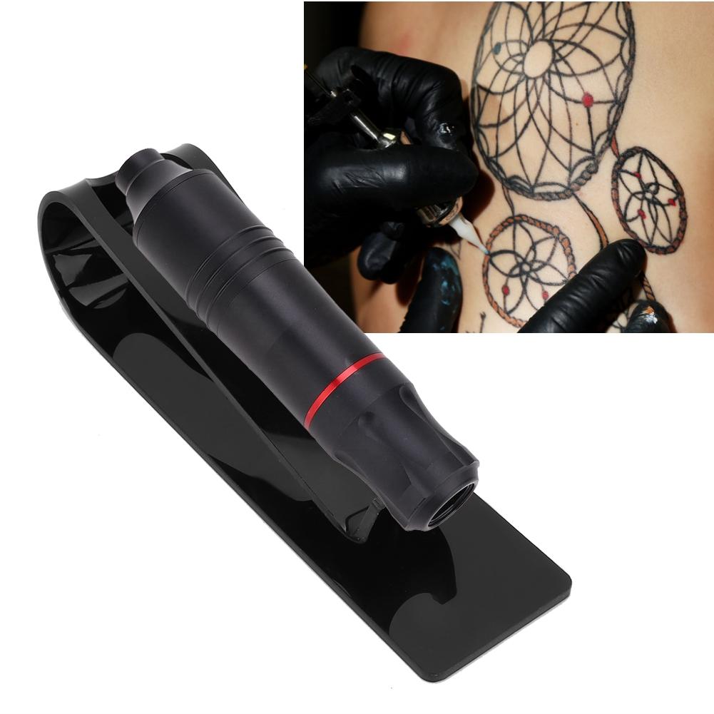 Plastic Tattoo Pen Holder Stand Machine Display Support Rack   (Black)