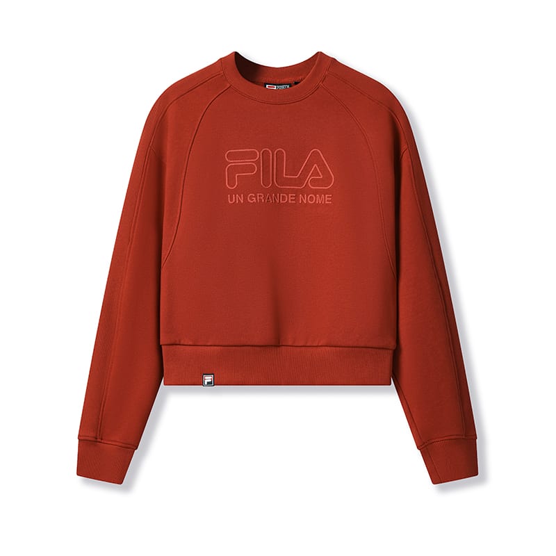 FILA ORIGINALE Sweatshirt Women's Algal Bloom Red F11W549207FRD