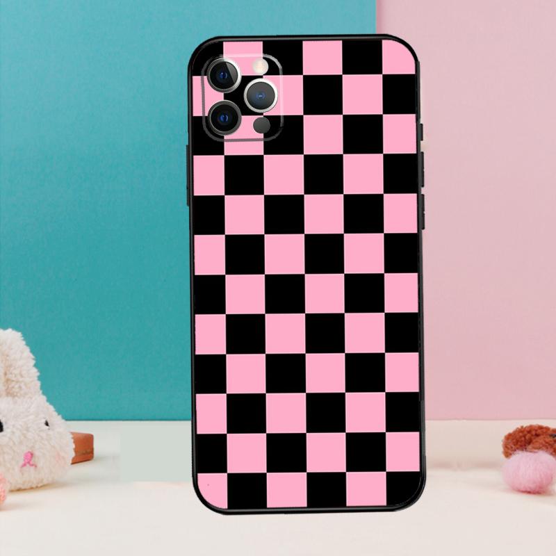 Checkerboard Checkered Board Phone Case For iPhone 17 Air 16 15 14 13 11 12 Pro Max 12 13 mini 15 16 Plus 16e Cover Coque