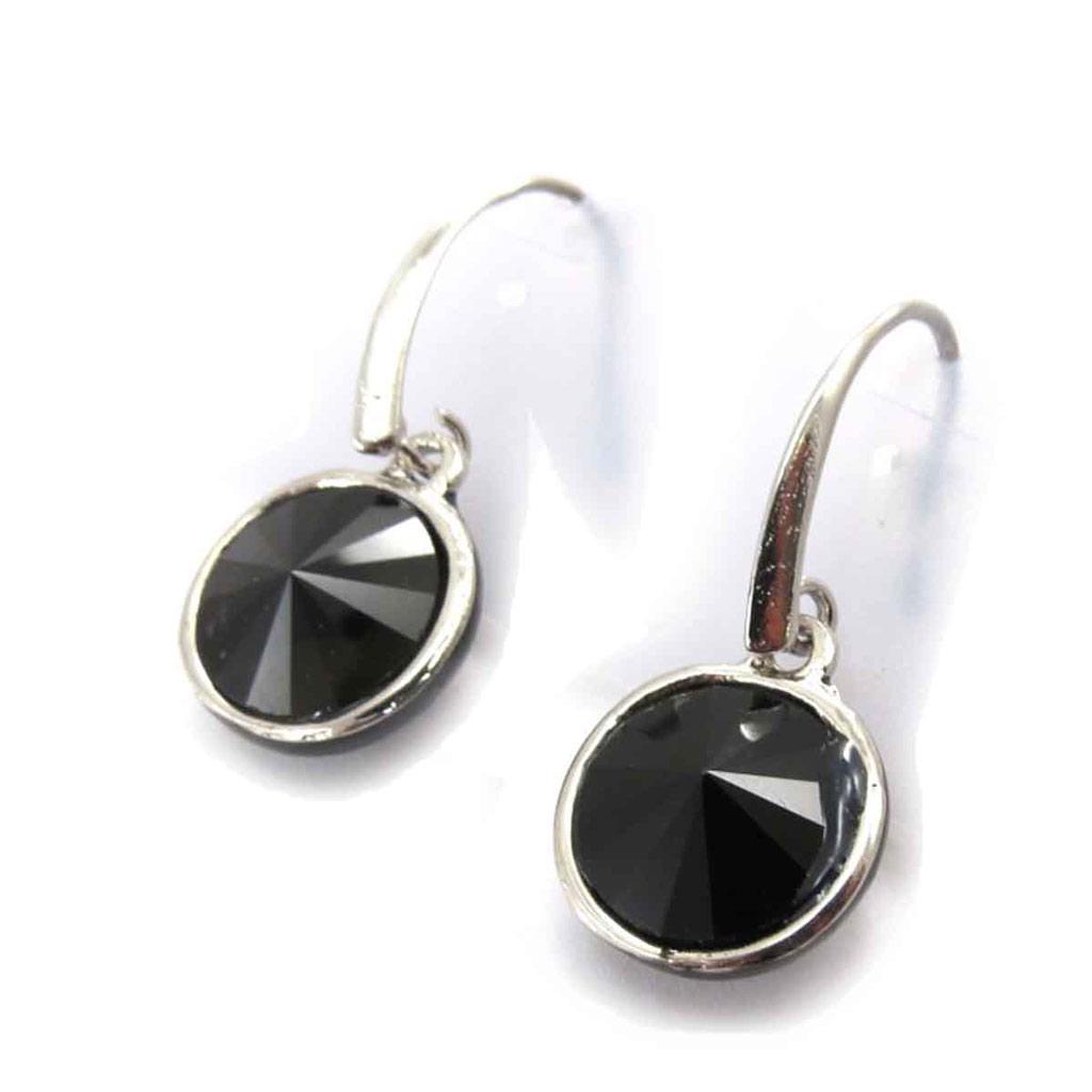 Les Trésors De Lily [J7843] - Boucles Créateur 'Sissi' noir