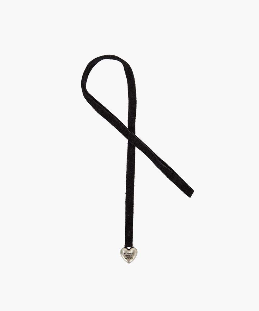 Margesherwood Heart Charm_Black Suede