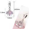 S925 Silver Royal Vintage Style Bow Perfume Bottle Violet Beaded Bracelet Necklace Handmade Jewelry Craft Accessories