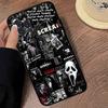 Ghost Face Art Scream Phone Case For IPhone 16 17 Air 15 14 13 12 11 Pro Max 16E Plus Fundas
