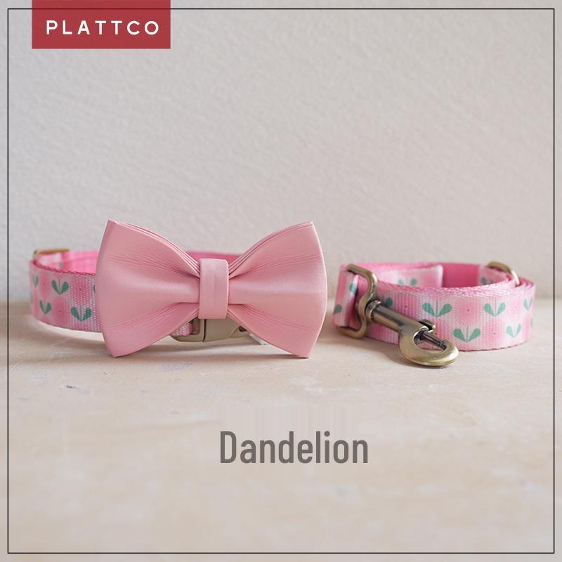 PLATTCO Pet Supplies: Dog Harness & Leash Set with Bow Tie (PDC356) XL