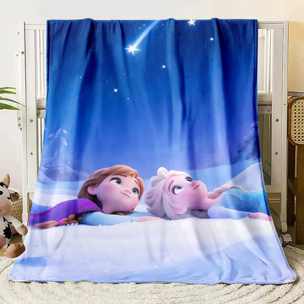 Cartoon Frozen soft Blankets blankets fluffy flannel thin Blanket Picnic Sofa Family Bedroom Children's Room custom blanket