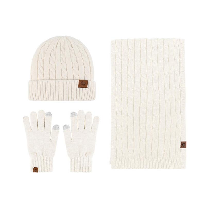 Yingtu Winter Warm Hat, Scarf & Gloves 3-Piece Set