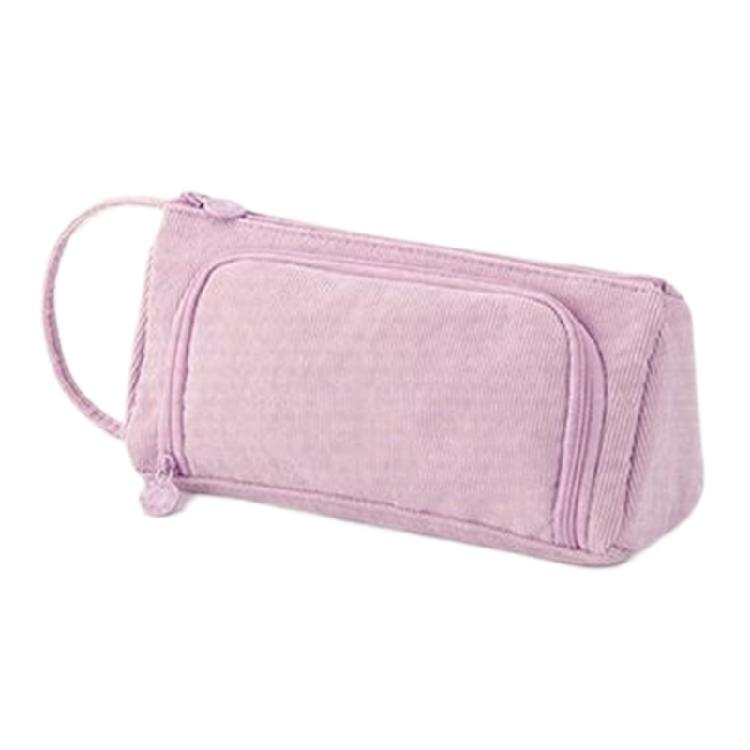 

Pen Bag Desk Organizers School Stationery Organizers Bag with Zipper for Office фиолетовый