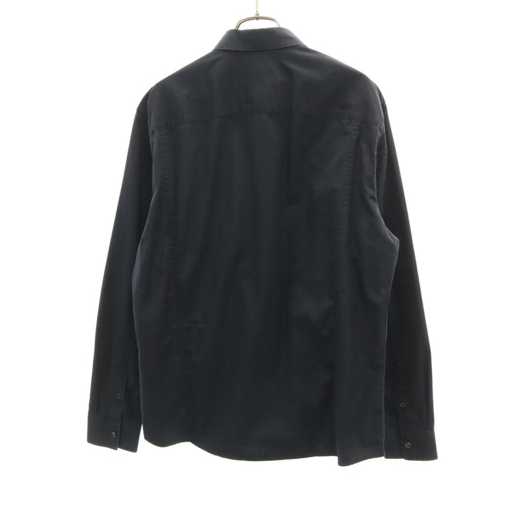 Armani Exchange Long Sleeve Cotton Shirt M Black Men's Used