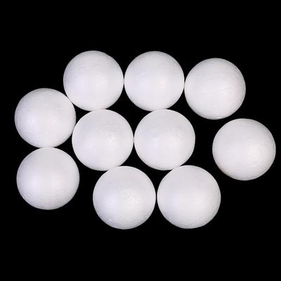 Pack of 10 White Modelling Craft Polystyrene Foam Balls Christmas Decoration Crafts 5cm