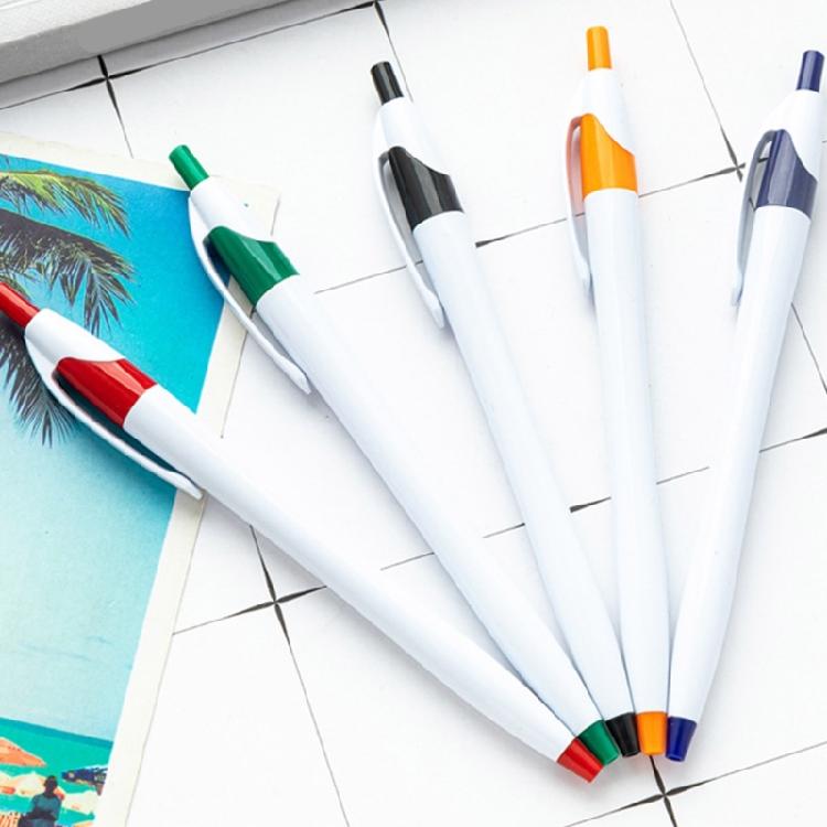 Plastic Ballpoint Pen with Pen Clip Signing Pen Office Signature Pen