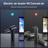 100000RPM Compressed Air Duster 3-Gear Adjustable PC/Keyboard Cleaner Portable Multi-functional Electric Air Blower