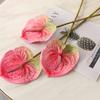 3D Printing Latex Artificial Anthurium Lily Flowers Permanent Flower Fake Flowers for Home Decoration Wedding Bridal Bouquet