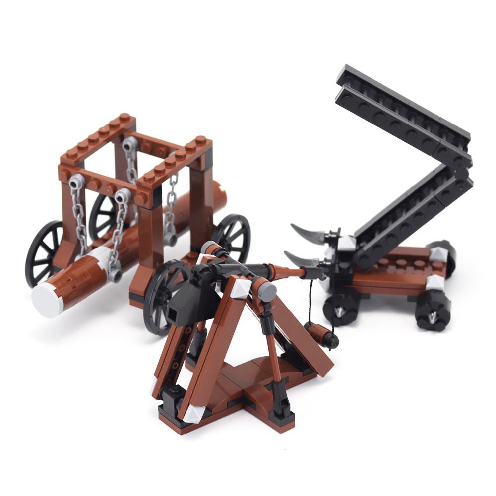 MOC Siege Model Crossbow Model Medieval Weapons Building Block Chariots Siege Engines Bricks Parts Accessories DIY Gifts