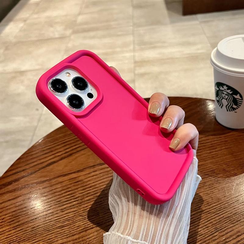 Fashion Soft Candy Liquid Silicone Phone Case For iPhone 11 12 13 14 15 Pro Max Plus XS X XR Shockproof Bumper Back Cases Cover