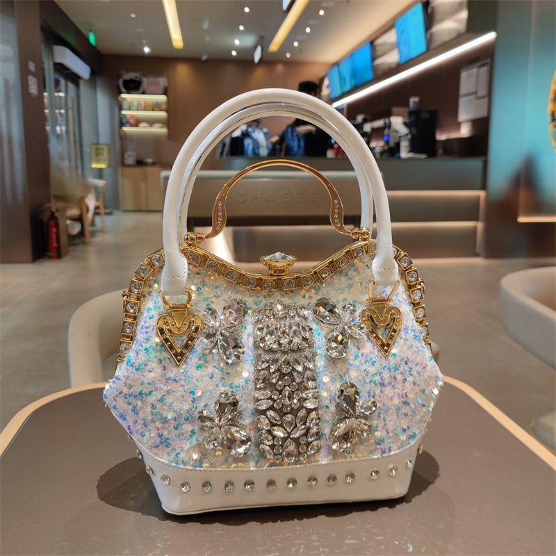 Handbag Fashion Temperament Women's Bag Sequins Inlaid with Diamonds New Light Luxury
