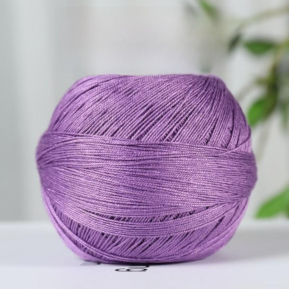 Soft Lace Yarn Bundle Solid Color Crochet Thread Yarn Premium Mercerized Yarn for DIY Knit