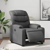 Vidaxl Electric Recliner Armchair, Grey, Upholstered with Faux Leather