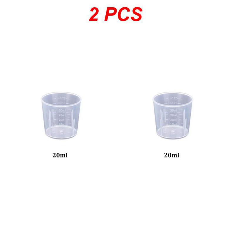 Clear Plastic Graduated Measuring Cupws Househould Portable Baking Beaker Liquid Measure Jug Transparent Cup Container