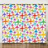 3D Cartoon Vehicle Aircraft Digital Printing Curtain Blackout Punching
