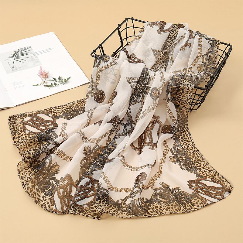 

Роскошная Элегантная Шифоновая Шаль для Женщин Универсальный Шарф Защита от Солнца Декоративные Шарфы Мода Леди 50X160CM