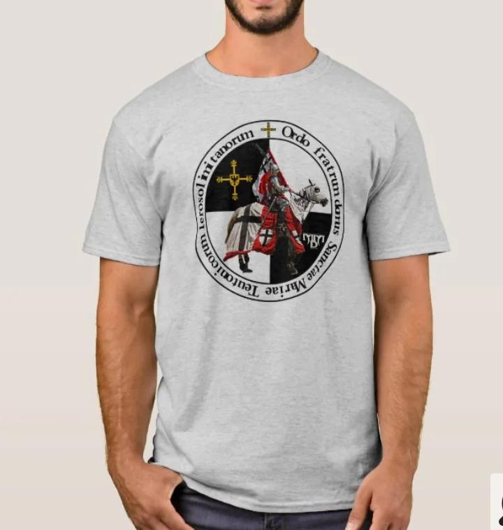 Bursting Knight with The Insignia Teutonicus Order TShirt Summer Cotton Short Sleeve ONeck Unisexs T Shirt New S3XL
