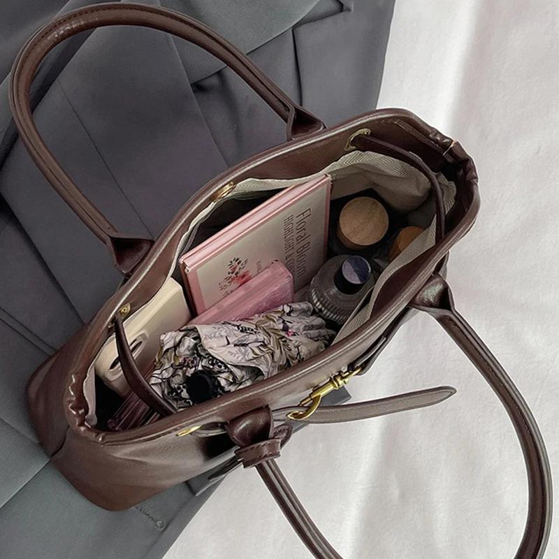 Women Large Capacity Designer Luxury New Trendy Shopping Korean Version Handbag Retro Travel New