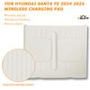 Dla Hyundai Santa Fe 2025 Bezprzewodowa podkładka ładująca Akcesoria do wnętrza samochodu Telefon samochodowy Antypoślizgowa podkładka ładująca Silikonowa podkładka ochronna