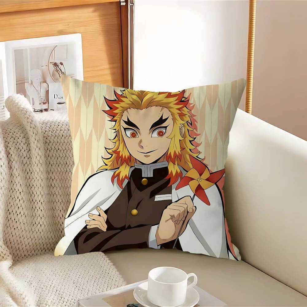 

Anime Characters Kyoujurous RengokuS Pillow Case Removable Washable Cushion Cover – All-Season Soft Linen 12x12Inch