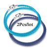 2Pcs/Lot Vintage Jewelry Leather Chain Bracelets Fit DIY Handmade Beads Charms Bracelet Couples Pulsera Jewelry For Women Men