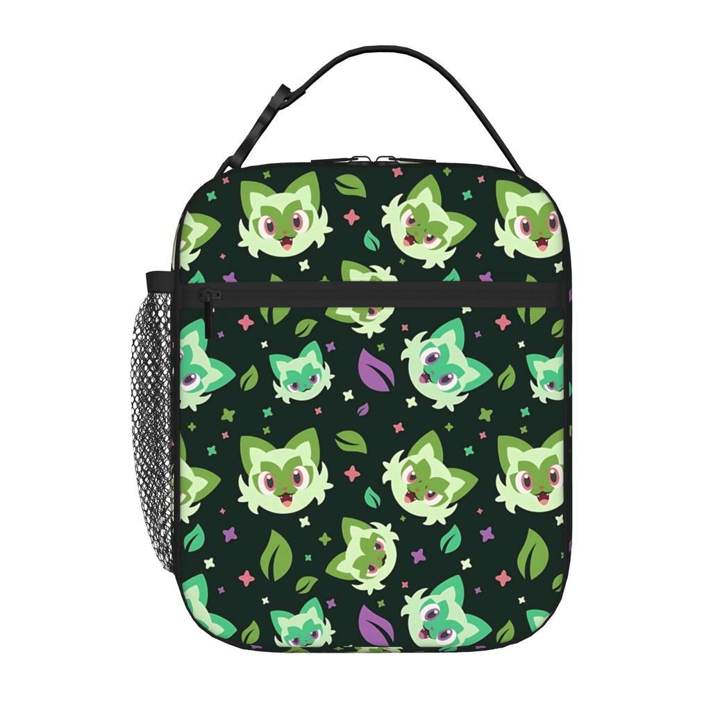 Cartoon Pokemon Theme Insulated Lunch Bag Ice Pack Rice Bag  Bolsa Student Bento Lunch Handbag Insulation