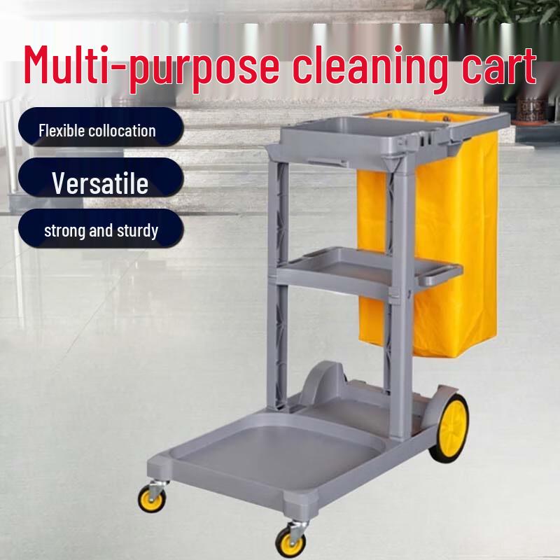 Multi-functional Hand Push Cleaning Cart