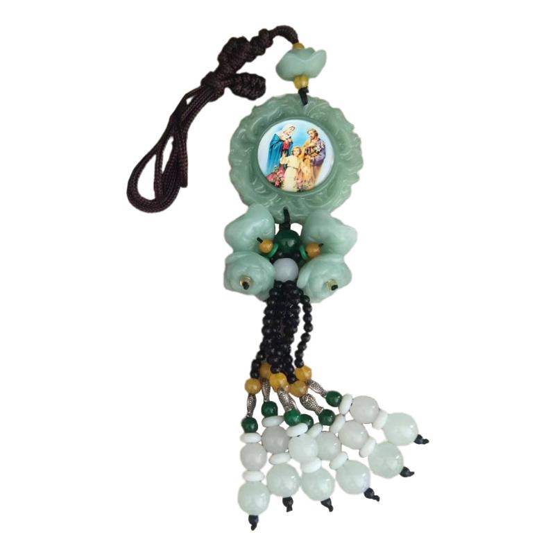 

Подвеска Девы Марии Декоративное украшение-шарм Ремесла Домашнее украшение для дома и улицы Путешествия Украшение для автомобиля зелёный