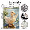 Pearl painting kit painting art handmade diy home decoration painting cute duckling pond animal portrait shining beads craft set