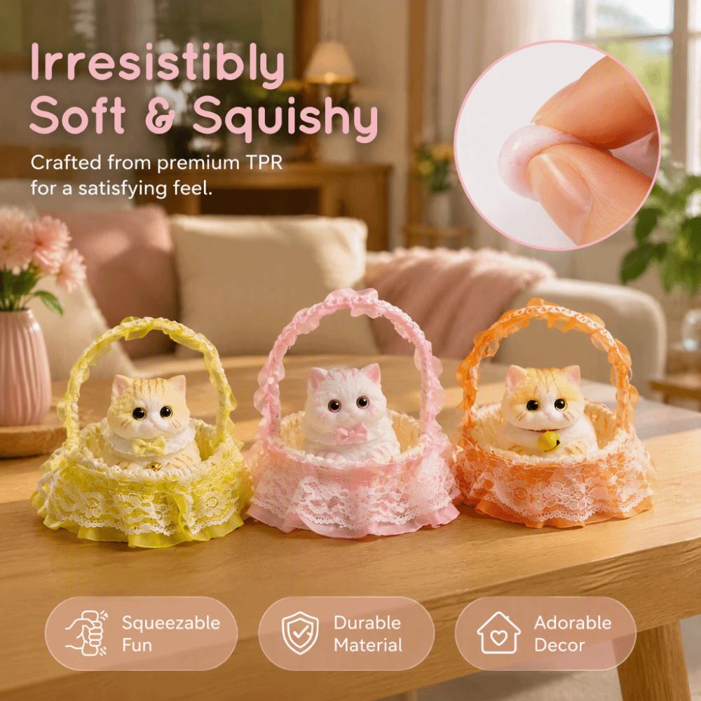 Slow Rebound Cat Fidget Toy Simulation Cat Cat Squishy Toy Funny Cat Squeeze Toy  Home Decor