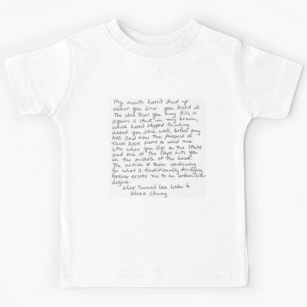 Alex Turner_s love letter to Alexa Chung   Kids T-Shirt 150
