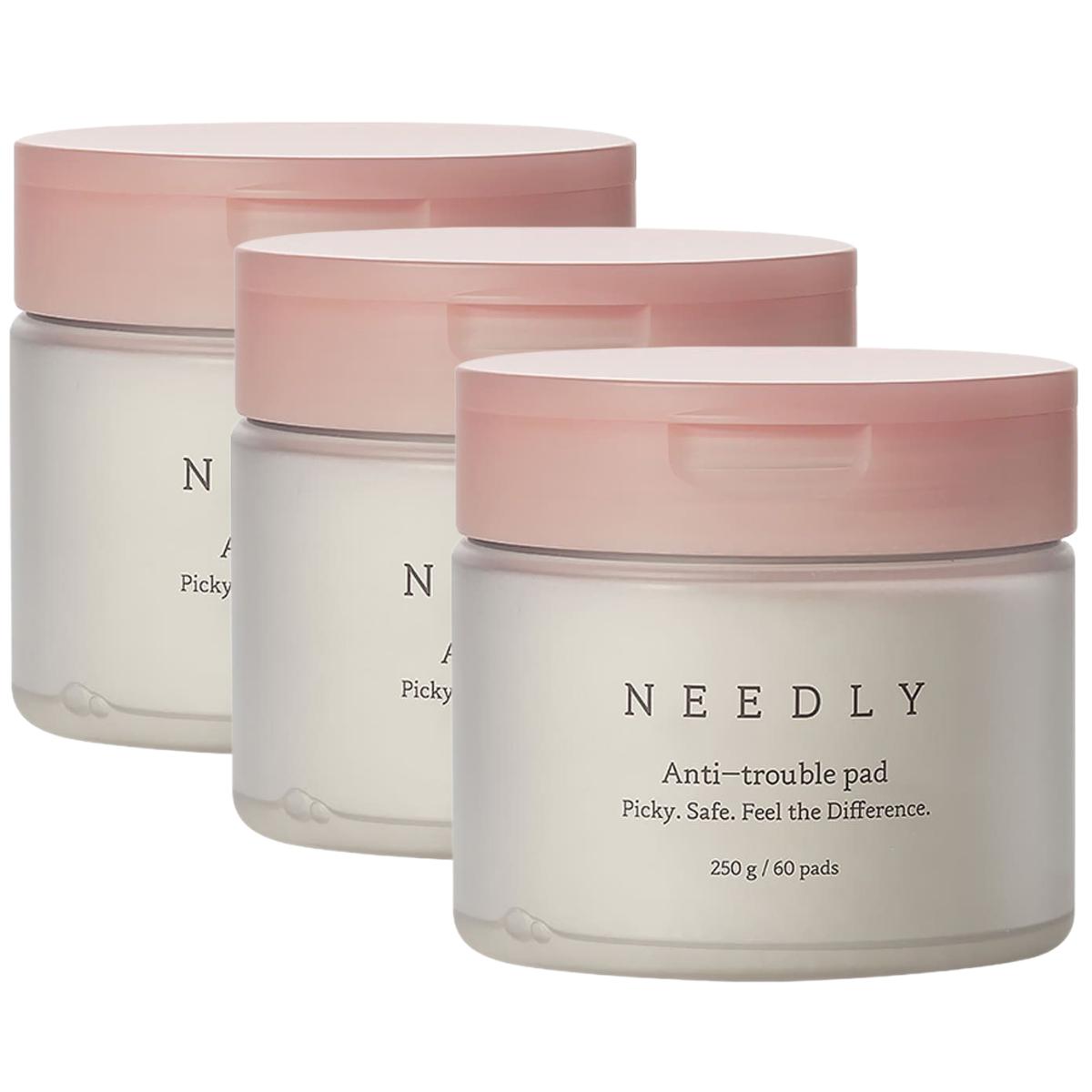 

NEEDLY Anti-Trouble Pad Exfoliating & Pore Clearing Skin Refiner 250g (60 Pads) - 3 Pack